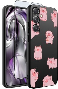 krainaGSM ETUI do Samsung Galaxy S25 WZORY | SILIKONOWE MATT CASE + SZKŁO 9H 2