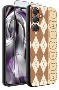 krainaGSM ETUI do S25+ Plus | WZORY | SILIKONOWE MATT CASE + SZKŁO 9H 2