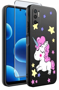 krainaGSM ETUI do Xiaomi Redmi Note 10 5G SILIKONOWE MATT CASE + SZKŁO 9H 2