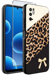 ETUI do Xiaomi Redmi Note 10 5G | WZORY | SILIKONOWE MATT CASE + SZKŁO 9H 2