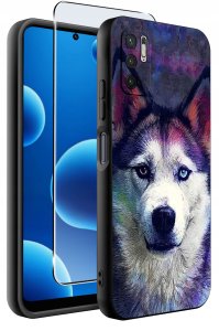 ETUI do Xiaomi Redmi Note 10 5G | WZORY | SILIKONOWE MATT CASE + SZKŁO 9H 2