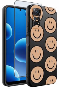 krainaGSM ETUI do Xiaomi Redmi Note 11 Pro SILIKONOWE MATT CASE + SZKŁO 9H 2