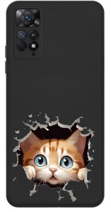 krainaGSM ETUI do Xiaomi Redmi Note 11 Pro SILIKONOWE MATT CASE + SZKŁO 9H 3