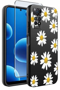 krainaGSM ETUI do Xiaomi Redmi Note 11 Pro | WZORY | SILIKONOWE MATT CASE + SZKŁO 9H 2