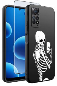 krainaGSM ETUI do Xiaomi Redmi Note 11 Pro | WZORY | SILIKONOWE MATT CASE + SZKŁO 9H 2