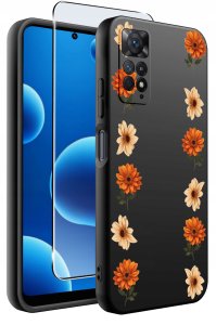 krainaGSM ETUI do Xiaomi Redmi Note 11 Pro SILIKONOWE MATT CASE + SZKŁO 9H 2
