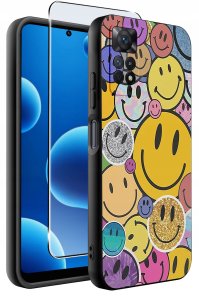 krainaGSM ETUI do Xiaomi Redmi Note 11 Pro | WZORY | SILIKONOWE MATT CASE + SZKŁO 9H 2