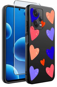 ETUI do Xiaomi Redmi Note 12 5G |Poco X5 5G | WZORY | SILIKONOWE MATT SZKŁO 2