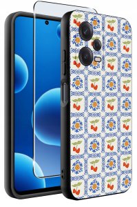 krainaGSM ETUI do Xiaomi Redmi Note 12 5G |Poco X5 5G | WZORY | SILIKONOWE MATT SZKŁO 2