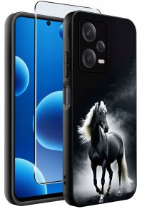 krainaGSM ETUI do Xiaomi Redmi Note 12 5G |Poco X5 5G | WZORY | SILIKONOWE MATT SZKŁO 2