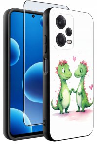 krainaGSM ETUI do Xiaomi Redmi Note 12 5G |Poco X5 5G | WZORY | SILIKONOWE MATT SZKŁO 2
