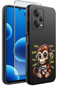 ETUI do Xiaomi Redmi Note 12 5G |Poco X5 5G | WZORY | SILIKONOWE MATT SZKŁO 2