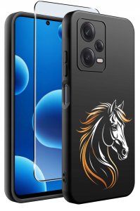 ETUI do Xiaomi Redmi Note 12 Pro 5G | WZORY | SILIKONOWE MATT CASE + SZKŁO 2
