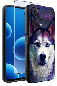 ETUI do Xiaomi Redmi Note 12 Pro 5G | WZORY | SILIKONOWE MATT CASE + SZKŁO 2
