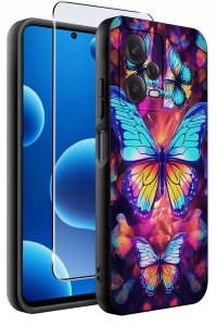 ETUI do Xiaomi Redmi Note 12 Pro 5G | WZORY | SILIKONOWE MATT CASE + SZKŁO 2