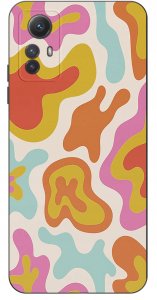 ETUI do Xiaomi Redmi Note 12S | WZORY | SILIKONOWE MATT CASE + SZKŁO 9H 3