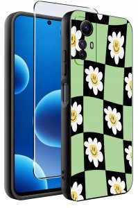 ETUI do Xiaomi Redmi Note 12S | WZORY | SILIKONOWE MATT CASE + SZKŁO 9H 2