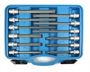 Geko TORX KEYS 1/2" EXTENDED 32 pcs / SILVER 3
