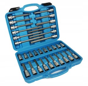 Geko TORX KEYS 1/2" EXTENDED 32 pcs / SILVER 5