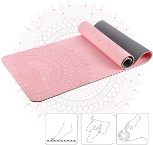 ZESTAW DO JOGI HMS MATA TPE LIGHT PINK YM10 + KOSTKA GRAY KJ02 + PASEK SJ02 8