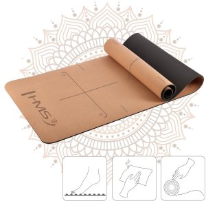 ZESTAW DO JOGI HMS CORK MATA TPE YM11 + KOSTKA KJ02 + PASEK SJ02 8