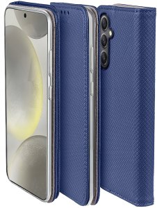 krainaGSM Etui do Samsung Galaxy S24 FE SMART MAGNET CASE PORTFEL + SZKŁO OCHRONNE 9H 5