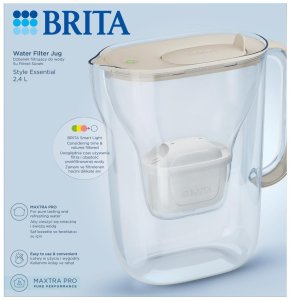 Dzbanek filtrujący Brita Style Essential brązowy + Maxtra Pro Pure Performance 10
