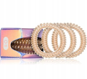 Spiralinės plaukų gumytės Invisibobble Slim Premium Bronze me Pretty, 3 vnt. 2