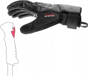 LEKI RĘKAWICE Sparrow 3D black-graphite 9.0 7