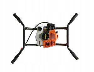 Świder spalinowy(2os.) + wiertła(10cm,20cm,30cm) + adapter 50cm (1/2) 3