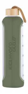 Butelka szklana KiCA Hydro Glass 1000 ml - oliwkowa 2