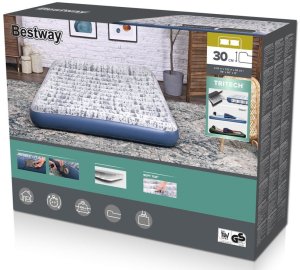 Bestway Dwuosobowy materac welurowy Queen 203 x 152 x 30cm (BE67836) 14