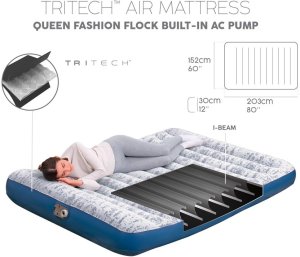 Bestway Dwuosobowy materac welurowy Queen 203 x 152 x 30cm (BE67836) 2