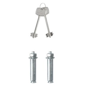 vidaXL Skrzynka Z Zamykiem Na Klucz Ciemnoszara 17x23x17 cm Stal 6