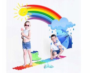 Mata Sensoryczna Ortopedyczna Zestaw 8w1 Rainbow 8 Puzzli Sensoryka Muffik / Rainbow / Mfk-079 5