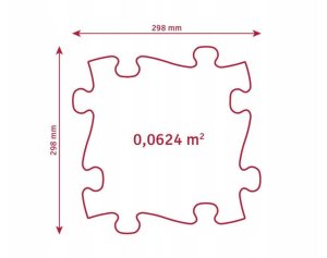 Mata Sensoryczna Ortopedyczna Zestaw 8w1 Rainbow 8 Puzzli Sensoryka Muffik / Rainbow / Mfk-079 7