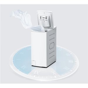 Pralka Midea Washing Machine | MF100T60B/W-HR | Energy efficiency class A | Top loading | Washing capacity 6 kg | 1200 RPM | Depth 61 cm | Width 40 cm | Display | LED | Steam function | White 2