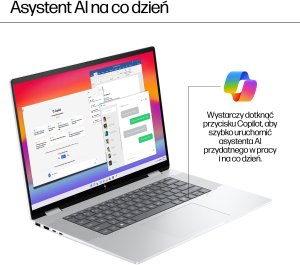 HP ENVY x360 16-ac0048nw Intel Core Ultra 5 125U Hybryda (2w1) 40,6 cm (16") Ekran dotykowy 2K 16 GB LPDDR5-SDRAM 512 GB SSD Wi-Fi 7 (802.11be) Windows 11 Home Srebrny 3