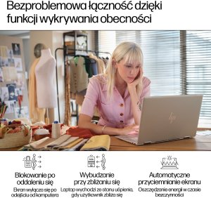 HP ENVY x360 16-ac0048nw Intel Core Ultra 5 125U Hybryda (2w1) 40,6 cm (16") Ekran dotykowy 2K 16 GB LPDDR5-SDRAM 512 GB SSD Wi-Fi 7 (802.11be) Windows 11 Home Srebrny 10