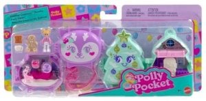 Mattel Polly Pocket Świąteczny zestaw kompaktowy 2-pak (JGM53) 2