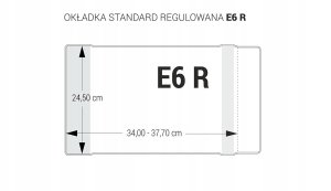 Okładka regulowana E6 - 245 bezbarwna (5szt) 3