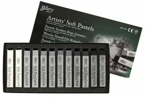 Pastele olejne suche Artists 12szt szarości MUNGYO 2