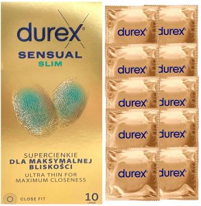 Durex  Sensual slim prezerwatywy lateksowe 10szt 2