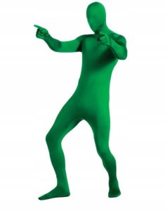 NIEWIDZIALNY STRÓJ ZIELONY GREEN SCREEN KOSTIUM 180CM FOTOGRAFIA KOMBINEZON 8