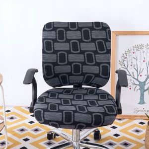 POKROWIEC NA FOTEL BIUROWY 2 CZĘŚCIOWY ELASTYCZNY 4