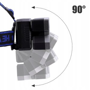 LATARKA CZOŁOWA CZOŁÓWKA 5 x LED MOCNA XPE USB AKU 7