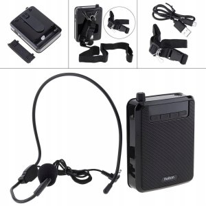 Wzmacniacz głosu przewodowy ROLTON K300 mikrofon 11