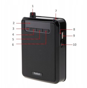 Wzmacniacz głosu przewodowy ROLTON K300 mikrofon 5