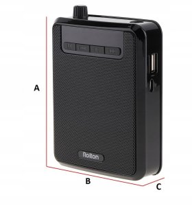 Wzmacniacz głosu przewodowy ROLTON K300 mikrofon 6