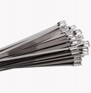 STALOWE OPASKI ZACISKOWE 100szt 4,6x350mm METALOWE TRYTKI NIERDZEWNE 2